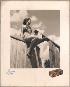 Dívka sedící na plotě