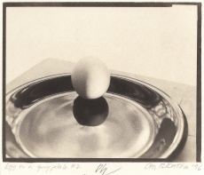 Egg on a gray plate No. 2