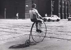 Acrobatic Cyclist in Prague