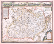 Mapa Moravy r. 1627