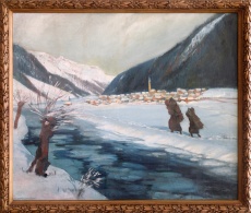 Zimní krajina (S raždím)