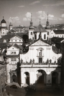Křížovnické náměstí z Mostecké věže