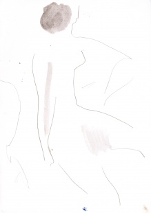 Sedící dívka