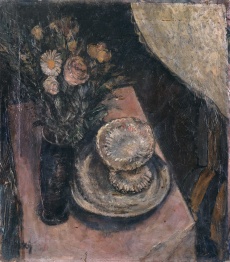 Zátiší s cukřenkou a kyticí