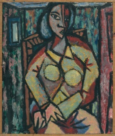 Sedící dívka