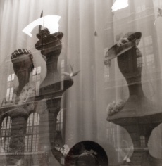 Lady’s hats in window