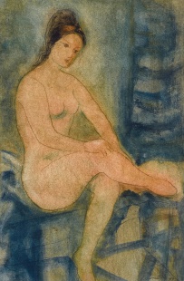 Sedící dívka