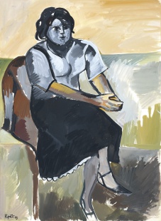 Sedící žena