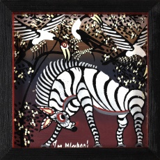 Zebra a ptáci