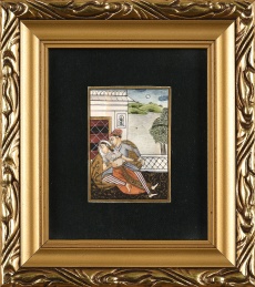 Miniatura milostné scény