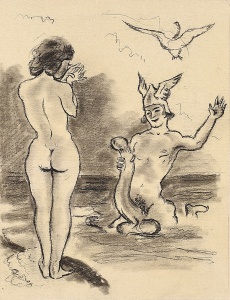 Soubor erotický kreseb, 45 ks