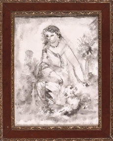 Sedící dívka